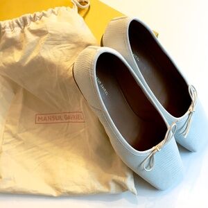 Mansur Gavriel square toed ballerinas